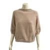 Bluse med 3/4 ærme - Beige