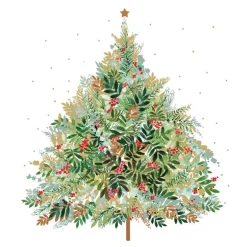 Christmas Hill Tree papirservietter, 33x33 cm