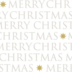 Christmas Letters papirservietter, 33x33 cm