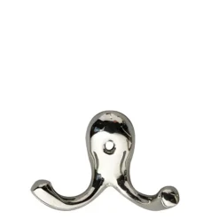 Dobbelt knage, blank metal