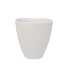 Franca krus i hvid organisk porcelæn