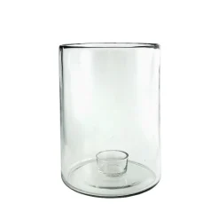 Glas Lysestage - Clear Stor