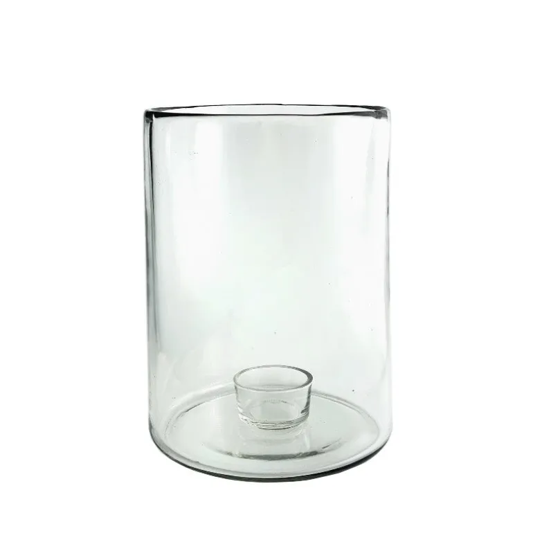 Glas Lysestage - Clear Stor