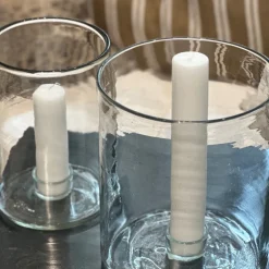 Glas Lysestage - Clear Stor