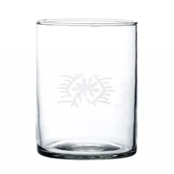 Glas med indisk tegn - Large