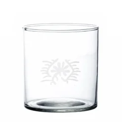 Glas med indisk tegn - Medium