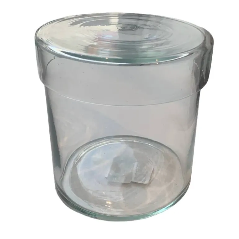 Glas med låg - Stor