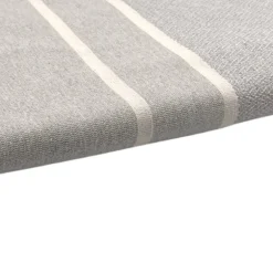 Grå & hvid stribet Hamam håndklæde