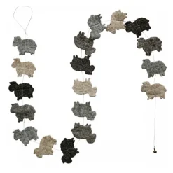 Guirlande - Grå uldlam