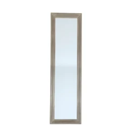 Gulvspejl med Mørk Grå træramme - 45x160 cm