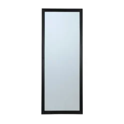 Gulvspejl Sort træramme - 70x180 cm