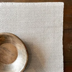 Gulvtæppe Herringbone Beige - Flere størrelser