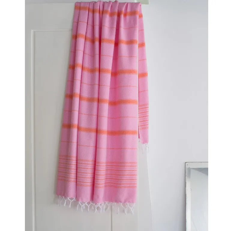 Hamam håndklæde Sorbet/Mandarin - 170x100 cm