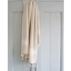 Hamam håndklæde White Striped - 2 størrelser