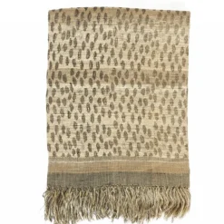 Jaguar plaid i Hør og silke 130x170 cm