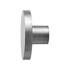 Knop Mat stål Ø4 cm