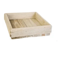 Kvadratisk træbakke, 29x29 cm & 34x34 cm