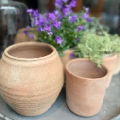 Lerkrukke lys naturfarvet