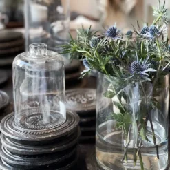 Lille Cylinder glas vase - Clear