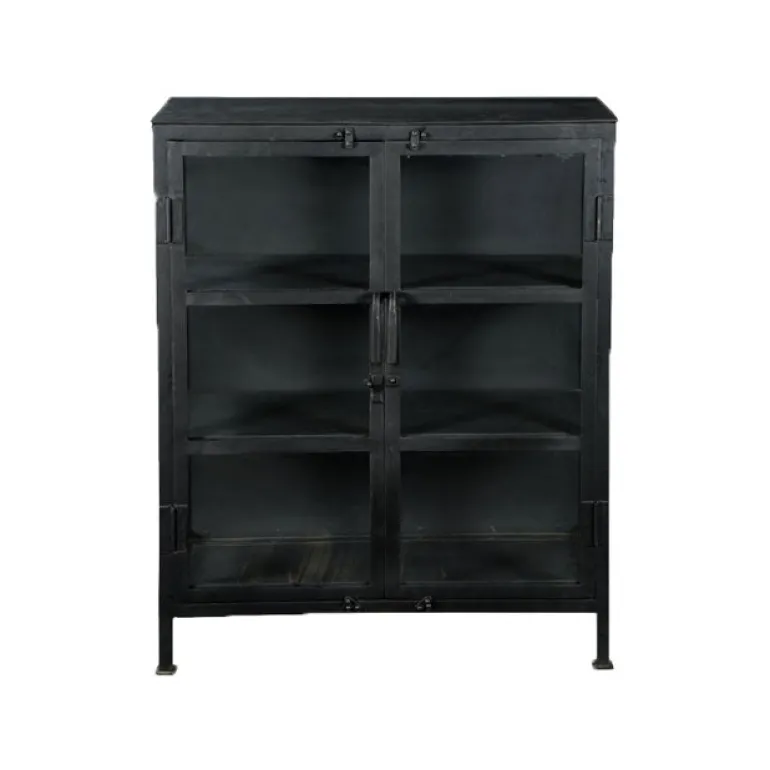 Metal Vitrine 100 cm - Sort