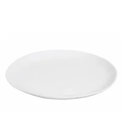 Middagstallerken hvid Porcelino