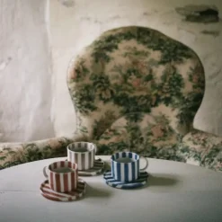 Monica Blå Kaffekop m. underkop