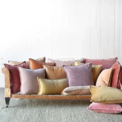 Pip Blush Stonewashed velour 50x50 cm