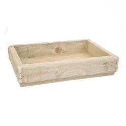 Rektangulær træbakke