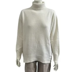 Rullekrave i Cashmere blend - Off white