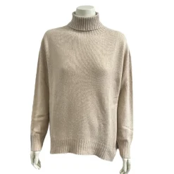Rullekrave i Cashmere blend - Camel