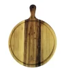 Rundt skærebræt - Teaktræ Ø30 cm