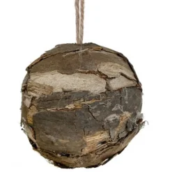 Rustik julekugle i bark