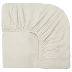 Sengelagen med elastik hjørner Dili 140x200 cm - Blanc