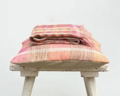 Sienna Orange pudebetræk 50x50 cm, Hør og silke