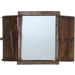 Spejl i gammelt vindue, 50,5x38x6 CM