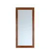 Spejl med Brun træramme - 60x130 cm