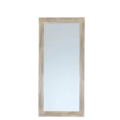 Spejl med Mørk Grå træramme - 60x130 cm