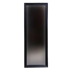 Spejl med sort træramme - 40x110x4 cm