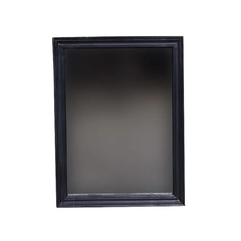 Spejl med sort træramme - 45x60x4 cm