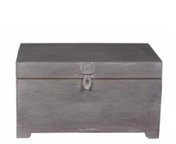 Stort Træskrin Mørk Grå - TT116DG