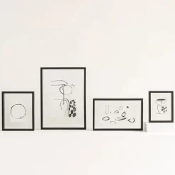 Svæveramme, minimalistisk black, 15x20 cm