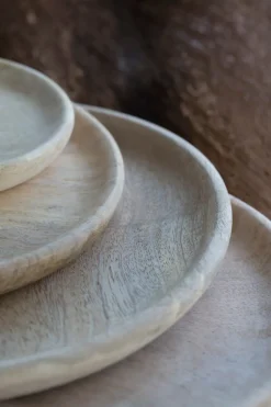 Tallerken Lys Mangotræ, Ø26 cm