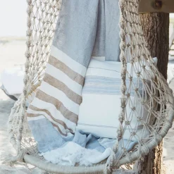 Throw 110x180 Ash stripe