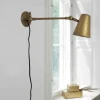 Vala Long Væglampe rå messing