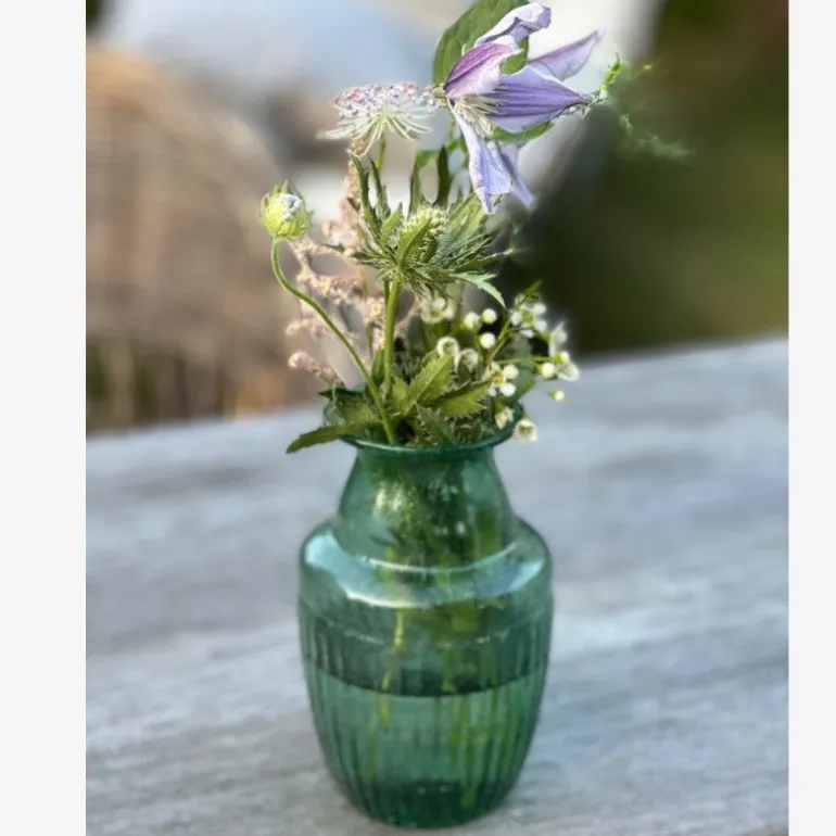 Vase i genbrugs glas