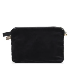 Velour pung Large - Sort