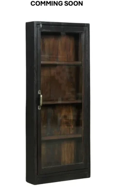 Vægskab TT05 - 40x15x90 cm Sort