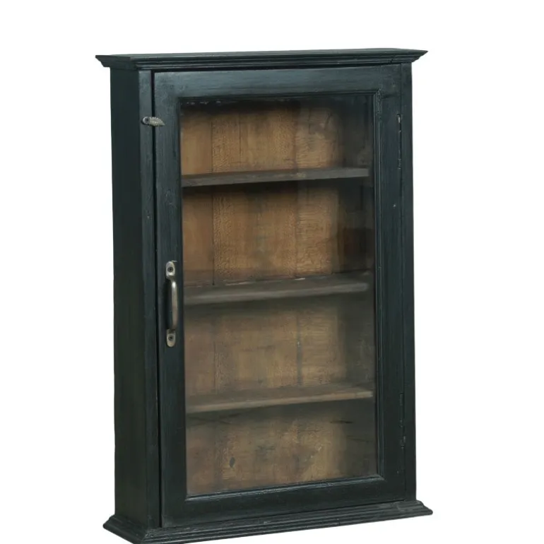 Vægskab TT04 - 46x14x68 cm Sort