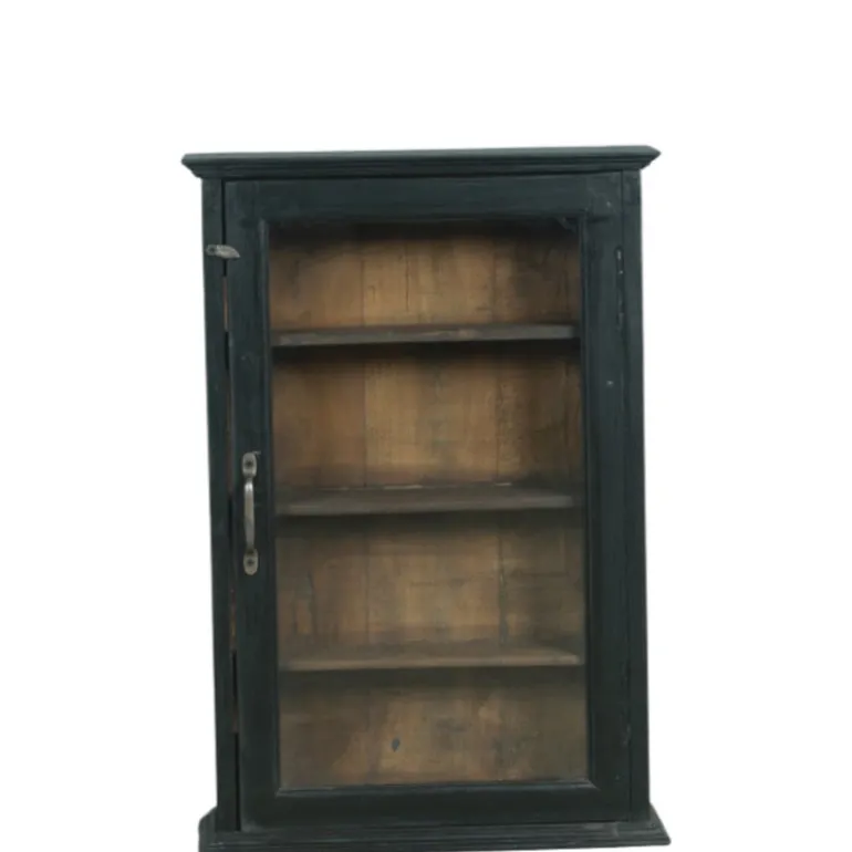 Vægskab TT04 - 46x14x68 cm Sort