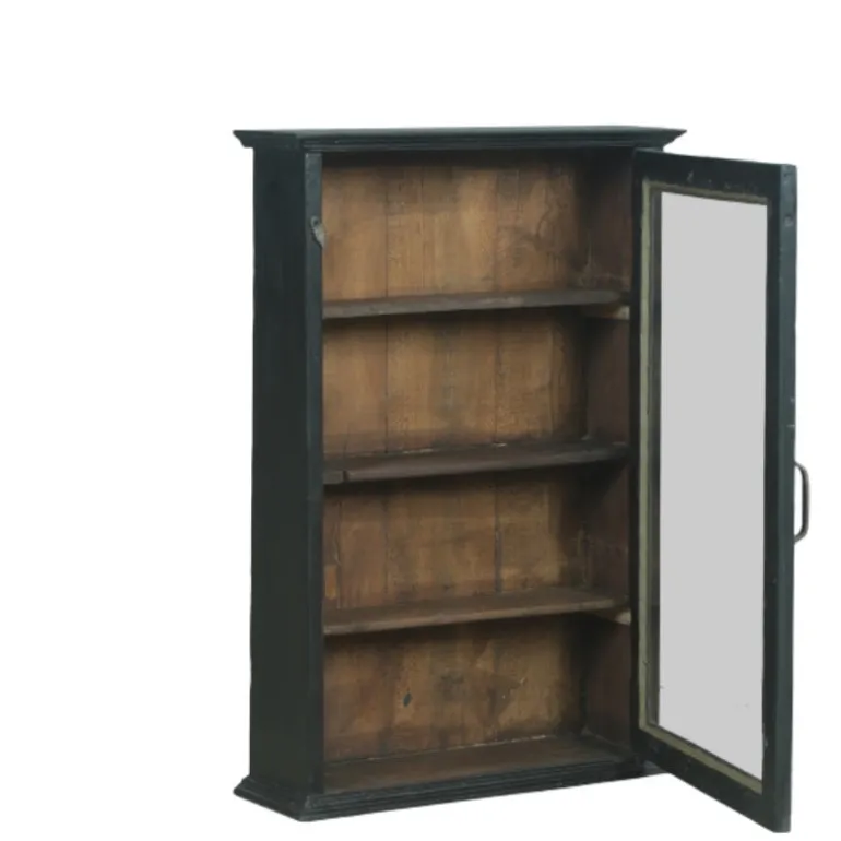 Vægskab TT04 - 46x14x68 cm Sort